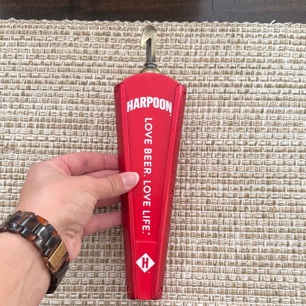 Harpoon Red Beer Tap Handle - Picture 2 of 6
